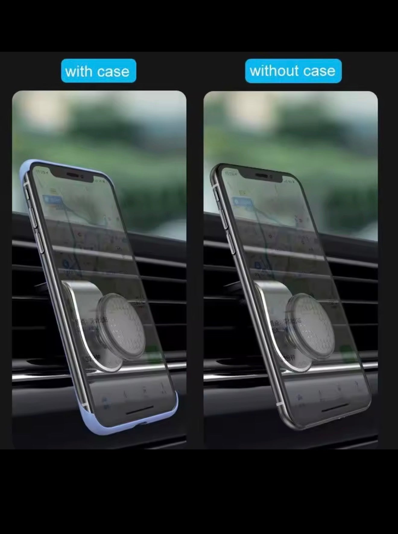 Magnetic 360° Car Phone Holder – Hands-Free Dashboard Mount