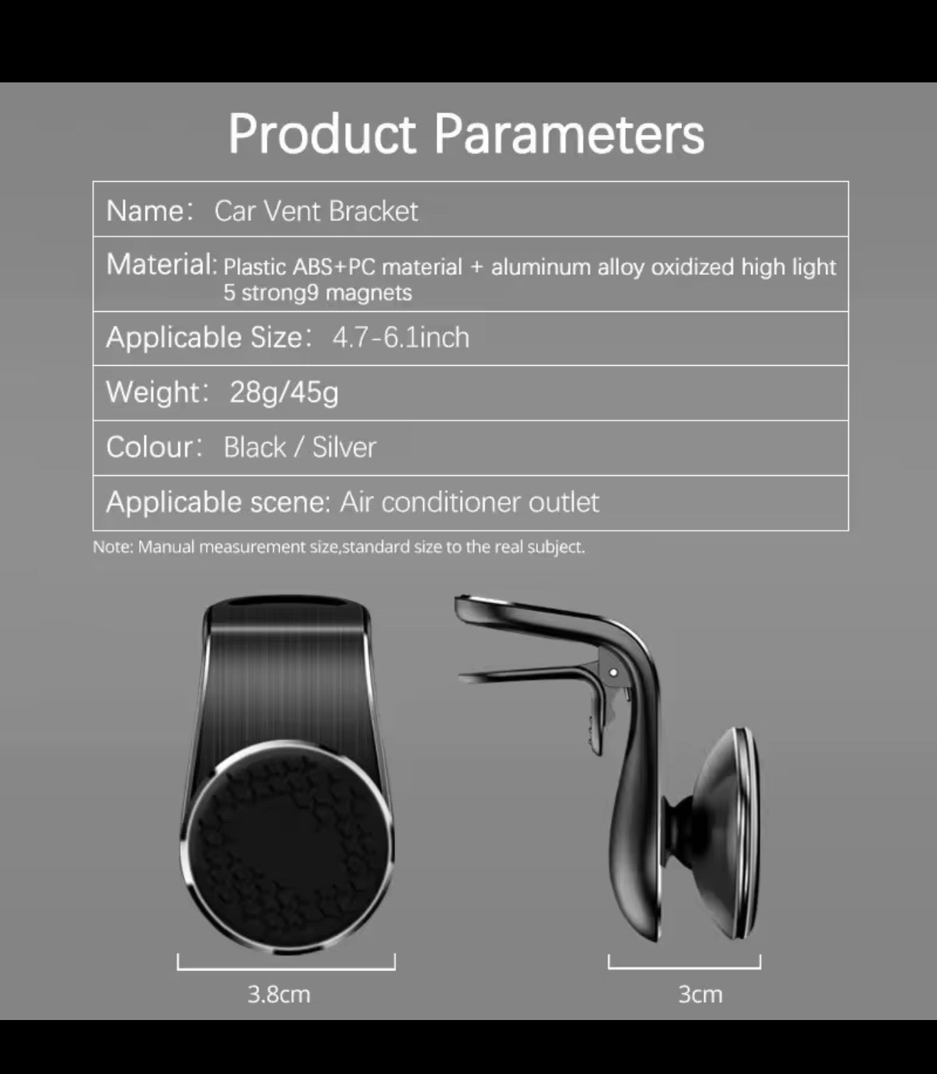 Magnetic 360° Car Phone Holder – Hands-Free Dashboard Mount